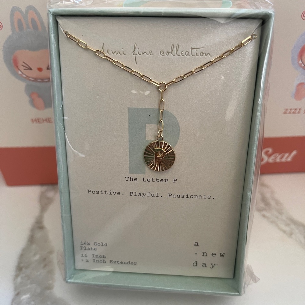 “P” initial necklace